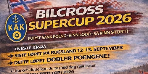 Supercup 2026 \/ Rugslandsfestivalen! 