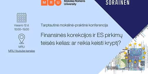 Tarptautin\u0117 konferencija \u201eFinansin\u0117s korekcijos vie\u0161uosiuose pirkimuose: praktika ir i\u0161\u0161\u016bkiai\u201c