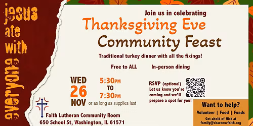 Thanksgiving Eve Community Feast (FREE)