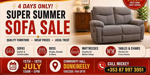Super Summer Sofa Sale