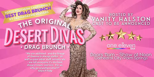 Desert Divas Drag Brunch with Vanity Halston - January 4th