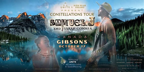 Samuel J | GIBSONS | Constellations Tour | Concert\/Dance+UNITE WellnessExpo