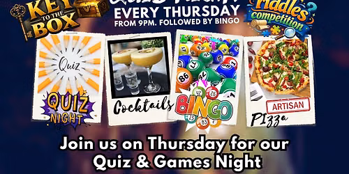THURSDAY NIGHT QUIZ & GAMES NIGHT
