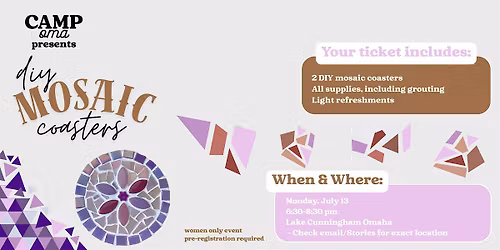DIY Mosaic Coasters - women's craft club