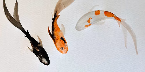 Zen Crafternoon: Suibokuga Koi Fish Painting
