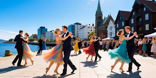 Dans i bybildet i Dansens dag l\u00f8rdag 25 april 2026