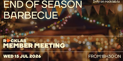 END OF SEASON BARBECUE \u2022 Rocklab, Luxembourg