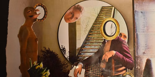 Collage self-portraits workshop
