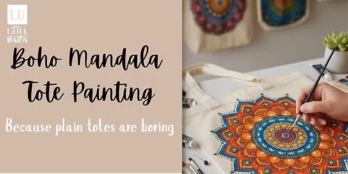 Boho Mandala Tote Painting