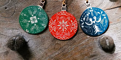 Festive Bauble Lino-Printing Workshop