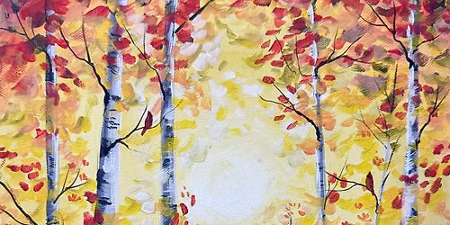 Fall Forest Acrylic Landscape Painting with Val Voigt