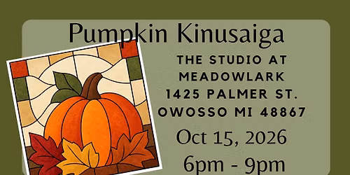 \ud83c\udf42\ud83c\udf83 Pumpkin Kinusaiga Art Workshop \ud83c\udf83\ud83c\udf42