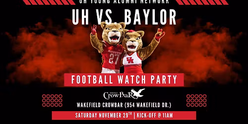 UH Vs. Baylor Football Watch Party