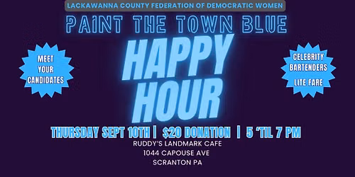 LCFDW PAINT THE TOWN BLUE HAPPY HOUR