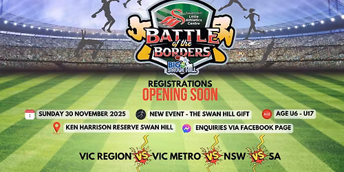 Swan Hill Little Athletics - 2025 Battle of the Borders Open Day