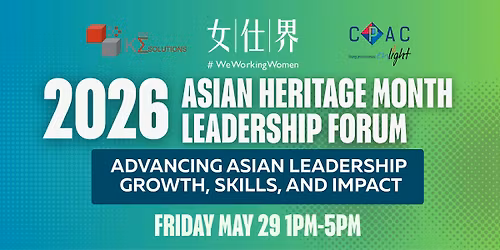 2026 WeWorkingWomen Asian Heritage Month Leadership Forum