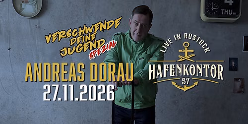 \ud83c\udfb6 Verschwende Deine Jugend Spezial \u2013 Andreas Dorau live in Rostock! \ud83c\udfa4\u2728