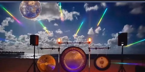 Full Moon Beach Gong Meditation with Individual Reiki , Crystals and Flowers