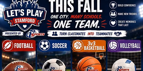 i9 Sports Fall Sports Leagues - LET'S PLAY STAMFORD (Ages 3-14)