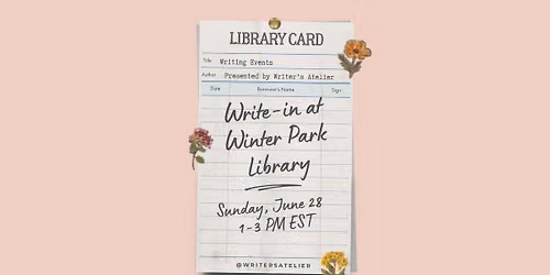 Writer\u2019s Atelier Presents: June Write-in at Winter Park Library