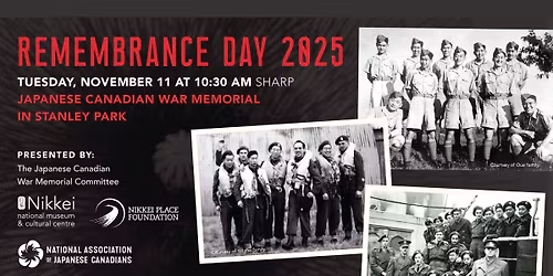 Remembrance Day ceremony at Japanese Canadian War Memorial