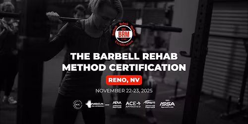 Reno, NV | Barbell Rehab Method Certification