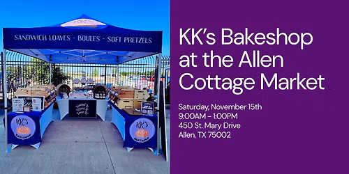 KK's Bakeshop at the Allen Cottage Market