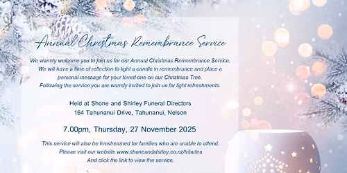 Annual Christmas Remembrance Service