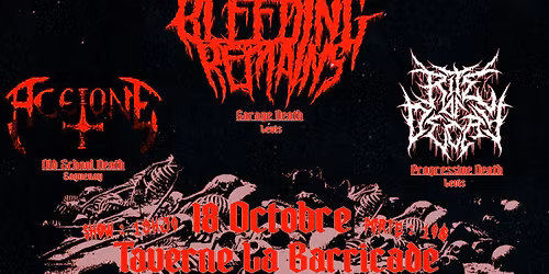 BLEEDING REMAINS/ACETONE/RITE OF DECAY a Lévis