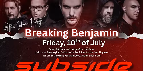 Breaking Benjamin aftershow party!