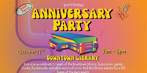 Downtown Library 50th Anniversary Block Party — Family fun in Chattanooga, TN