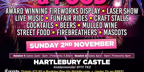 Fireworks & Food Hartlebury 2nd Session 2025