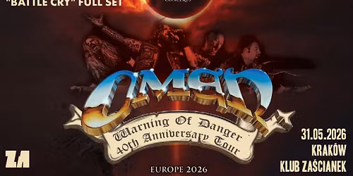 OMEN - "BATTLE CRY" FULL SET | 31\/05\/2026 | Krak\u00f3w, Klub Za\u015bcianek