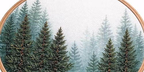 Crafturday: Watercolor Combines with Embroidery!