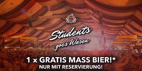 Students goes Wasen - So. 27.09.26 @ Wasenwirt