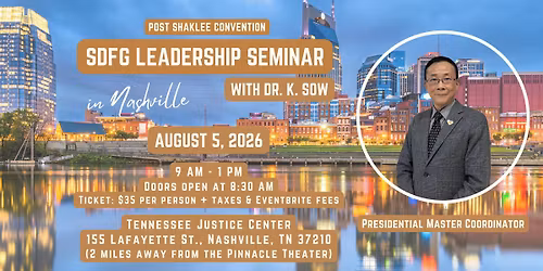 Post Shaklee Convention SDFG Leadership Seminar with Dr. K Sow