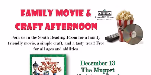 All Ages & Abilities Family Movie & Craft Afternoon