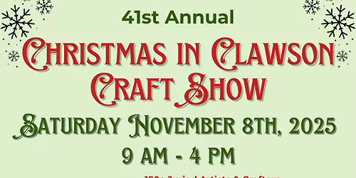 41st Annual Christmas In Clawson Craft Show