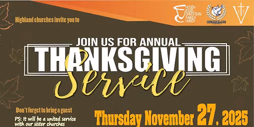 Thanksgiving Service 2025