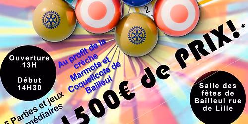 Loto solidaire pour l'association Marmots et Coquelicots