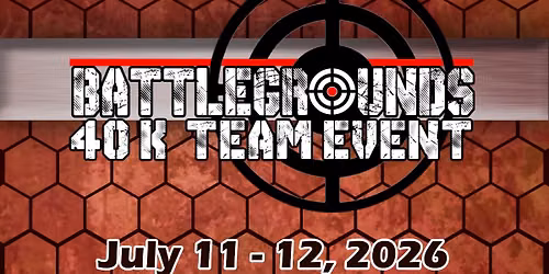 Warhammer 40k 5 Man Team GT Event