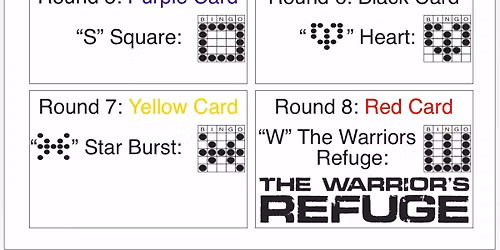 Fundraiser BINGO Supporting The Warrior's Refuge