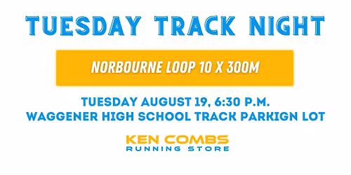 Tuesday Track Night Norbourne Loop 10 x 300m