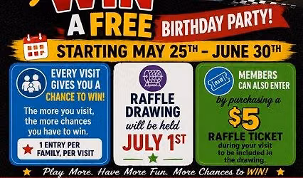 PLAY MORE TO WIN A FREE BIRTHDAY AT KIDZ INDOOR PLAYGROUND!