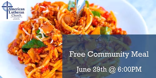 Free Community Meal - Spaghetti Dinner