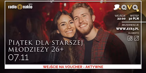 \u2b50Pi\u0105tek dla starszej m\u0142odzie\u017cy 26+\u2b50