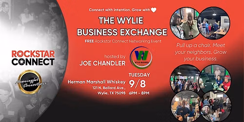 Free The Wylie Business Exchange Rockstar Connect Event (September, TX)