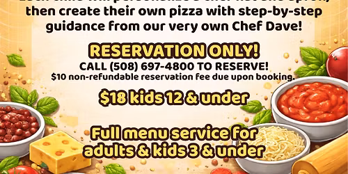 NEW DATE! Little Chef\u2019s Cooking Class! \ud83d\udc68\ud83c\udffb\u200d\ud83c\udf73\ud83c\udf55