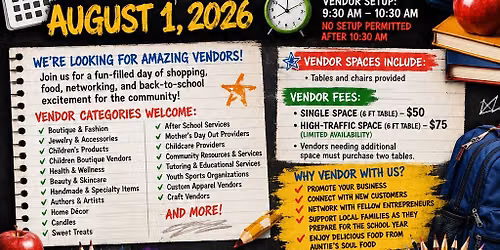 back 2 school daze pop up shop