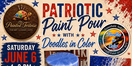 Patriotic Paint Pour